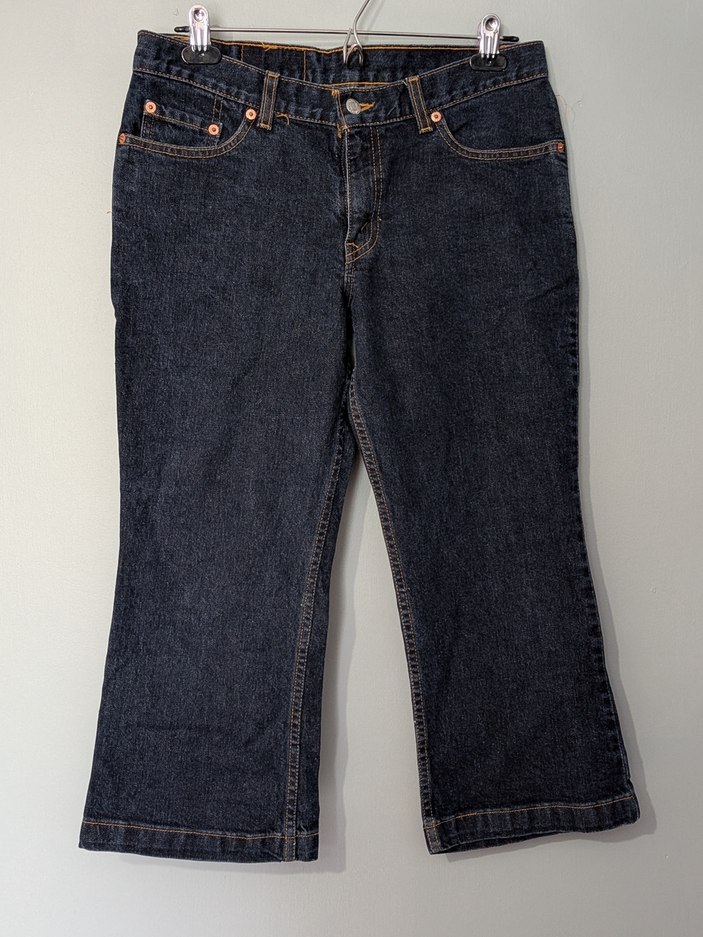 Levi's 503 Women's Dark Wash Cropped Jeans Capris